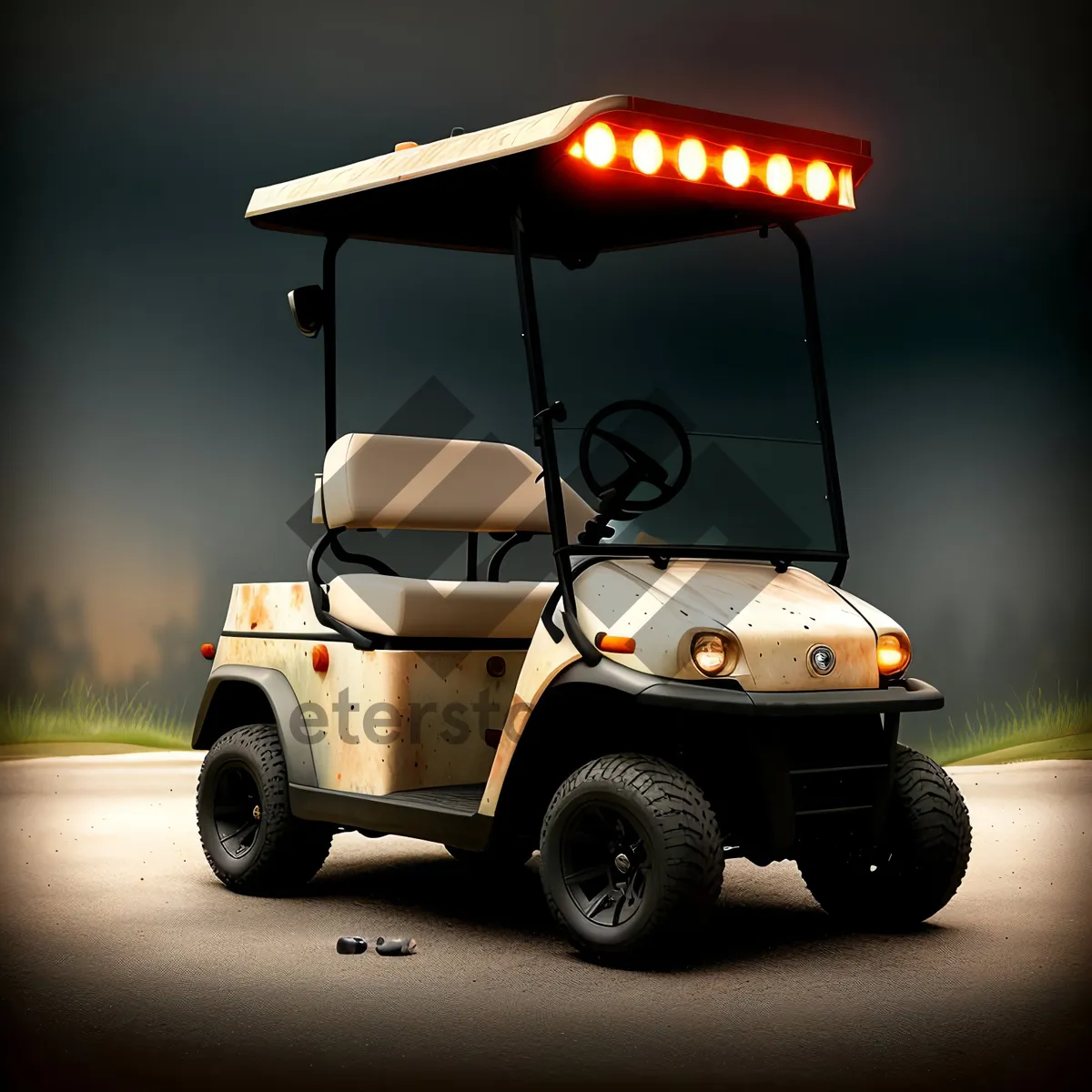 Picture of Sporty Golf Car for Transporting Golf Equipment
