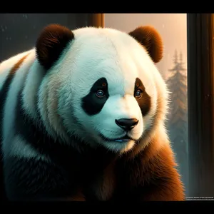 Majestic Giant Panda - Endearing Wildlife Mammal