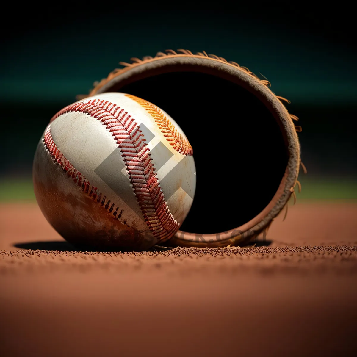 Picture of Baseball Equipment on Green Grass: Game Essentials