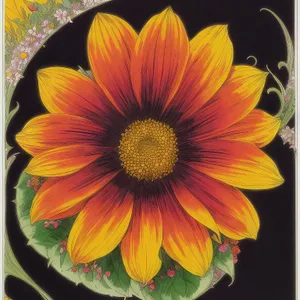 Vibrant Sunflower in Blossom: A Bright Summer Garden Delight