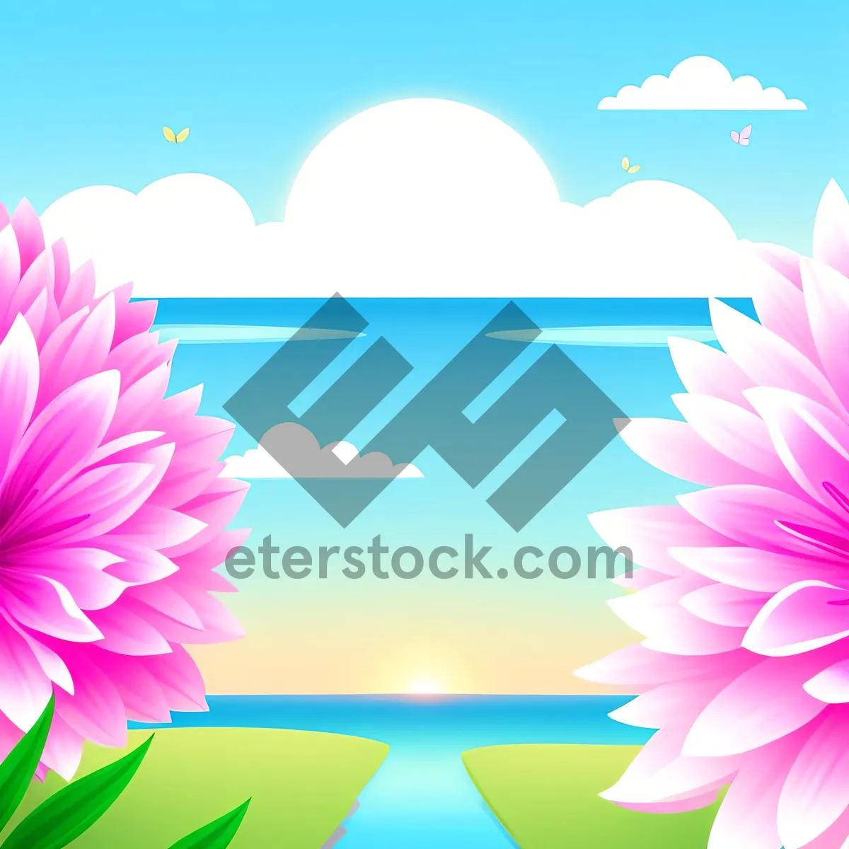 Picture of Lotus Pink Decorative Graphic Pattern Design