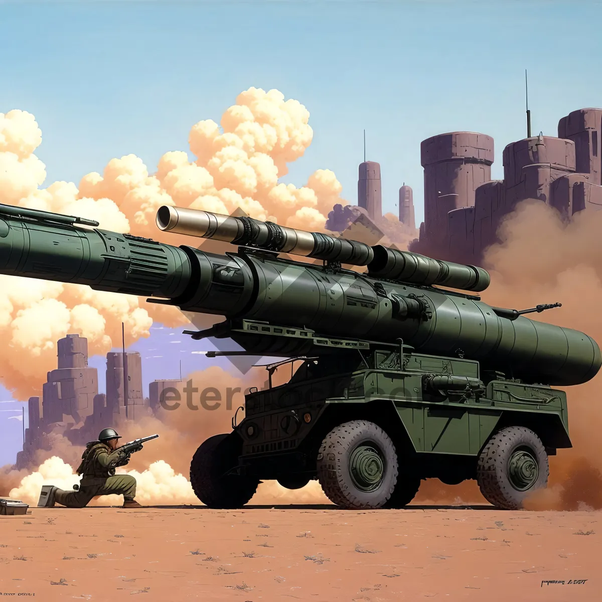 Picture of Powerful Sky Rocket Launcher: Field Artillery Arsenal