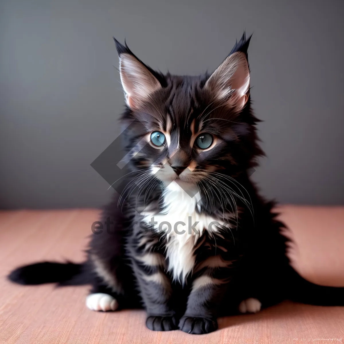 Picture of Adorable Fluffy Kitty with Playful Whiskers