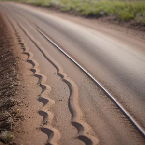 Desert Highway: Endless Sands and Open Road