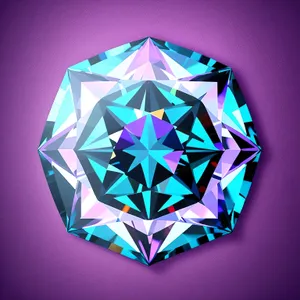 Shiny Glass Gem Sphere Icon: Brilliant Graphic Symbol