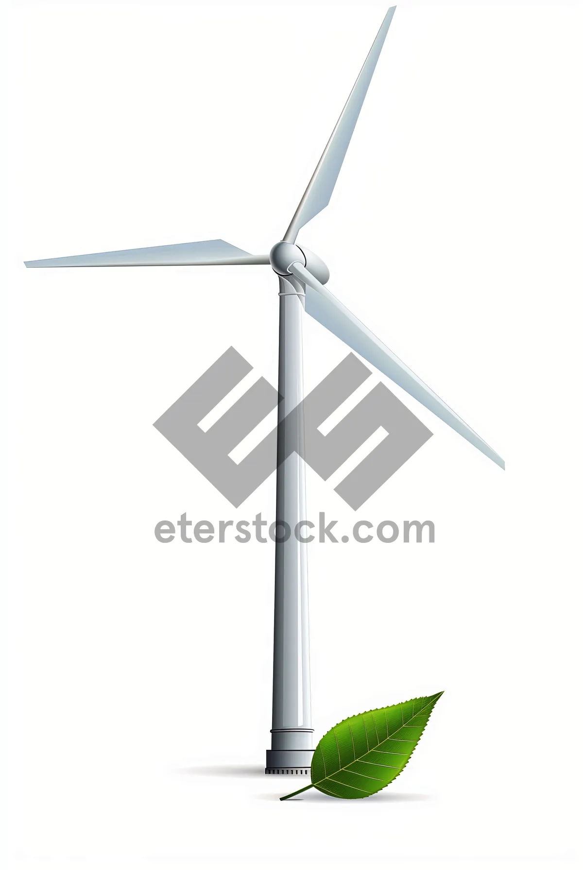 Picture of Clean energy wind turbine generating electricity for industry.