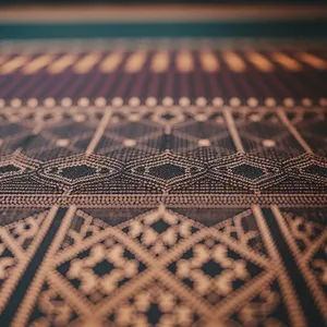 Elegant Lace Rug with Intricate Arabesque Design