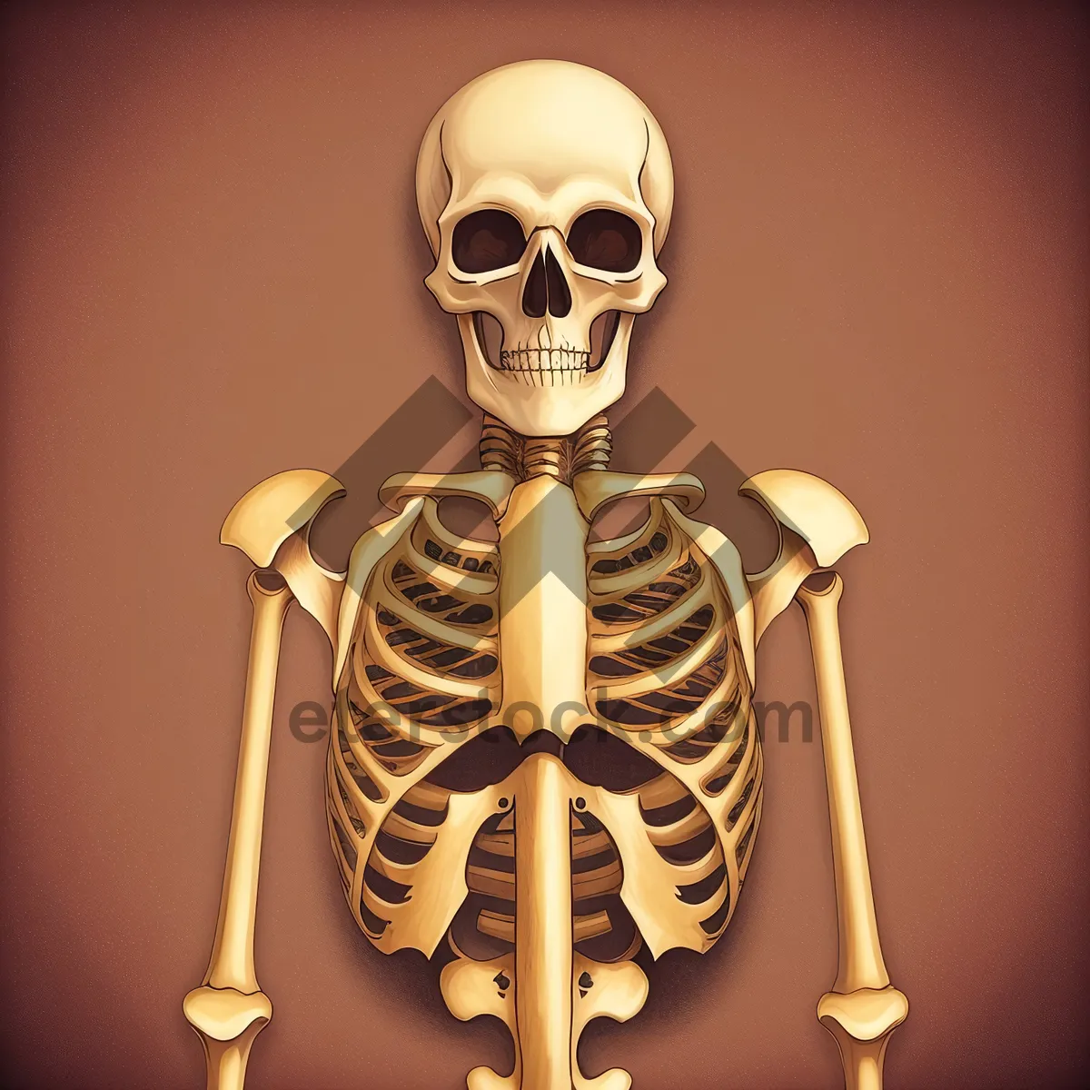 Picture of Spooky Pirate Skull with Terrifying 3D Anatomy