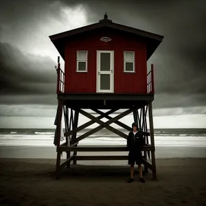 Coastal Lighthouse by the Sea