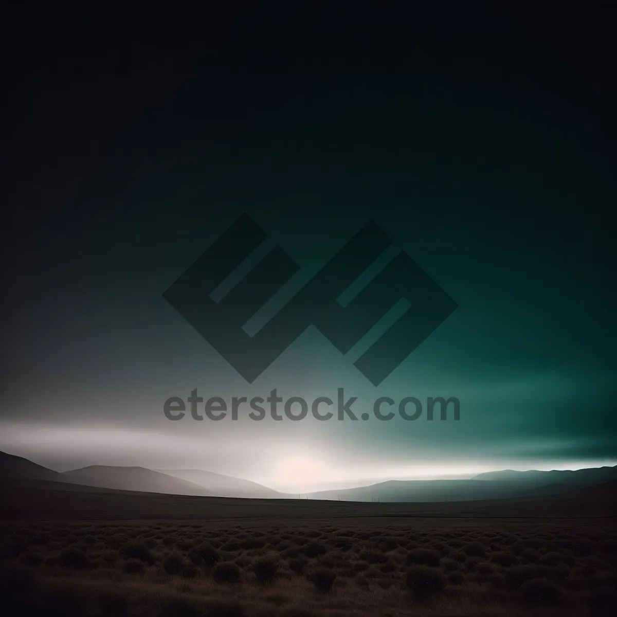 Picture of Vibrant Desert Skyline at Sunset