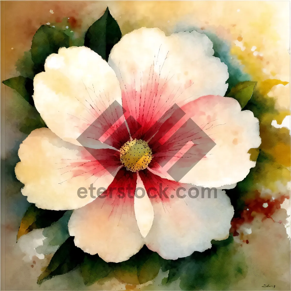 Picture of Fresh Pink Begonia Flower Blossom in Garden