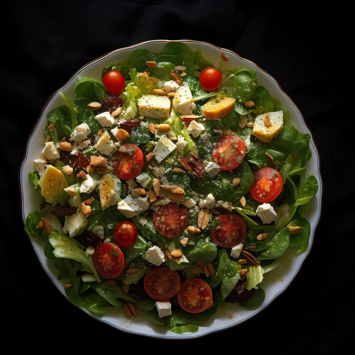 Picture of Grilled vegetable salad with olive tomato sauce