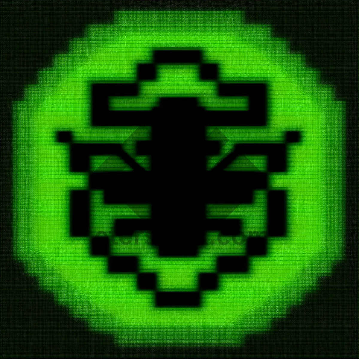 Picture of Black Digital Clock with Number Display