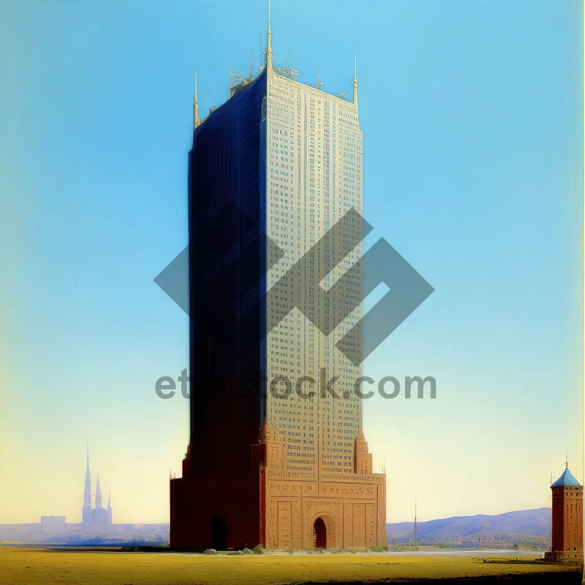 Picture of Urban Glass Towers in City Skyline