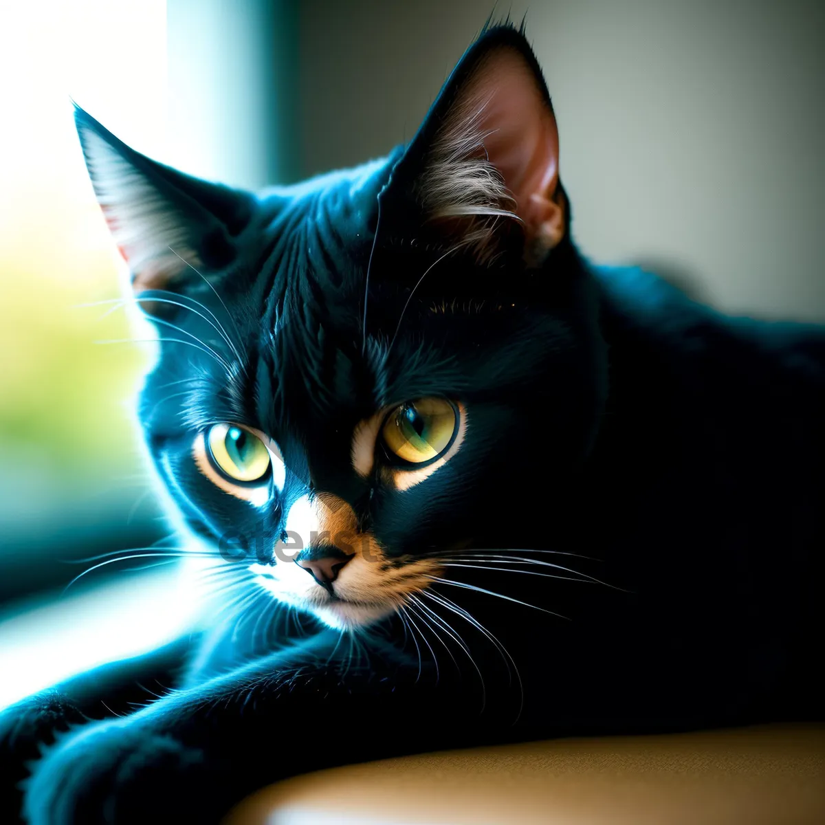 Picture of Fluffy Kitty with Playful Eyes