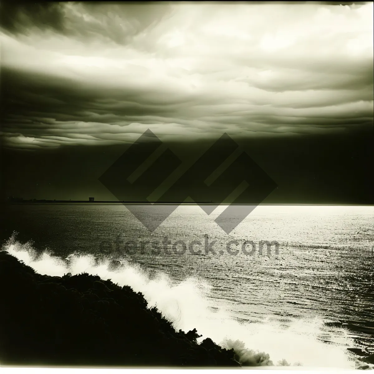 Picture of Tropical Sunset Reflection on Ocean
