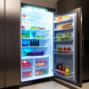 Modern Vending Machine in Stylish Café