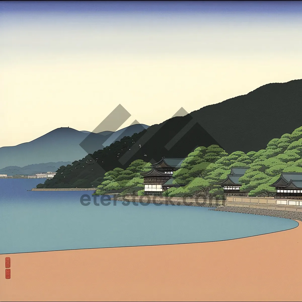 Picture of Tranquil Tropical Beachscape with Azure Waters