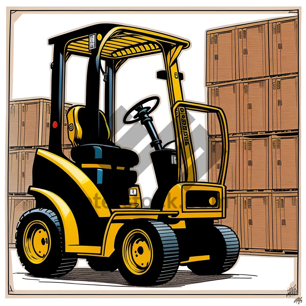 Picture of Industrial Workhorse: Heavy-Duty Forklift Truck