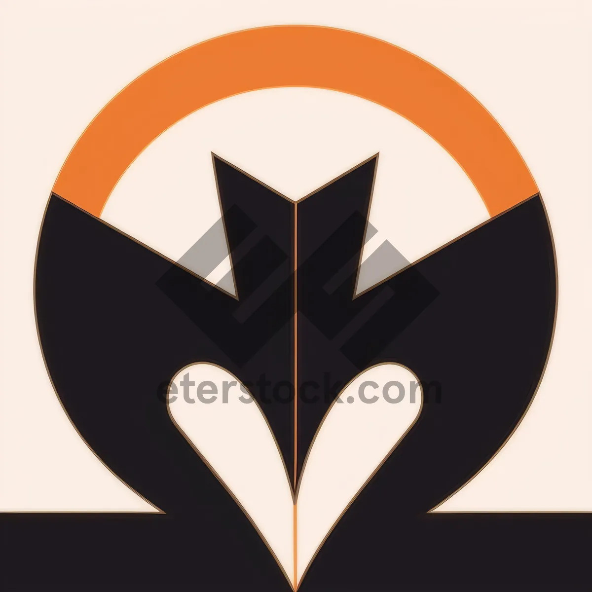 Picture of Shiny black button icon with heraldry design