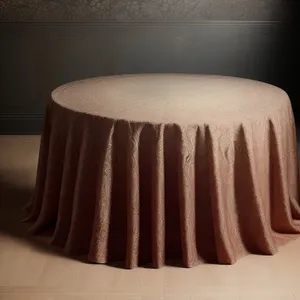 Chocolate cake dessert with protective shade covering