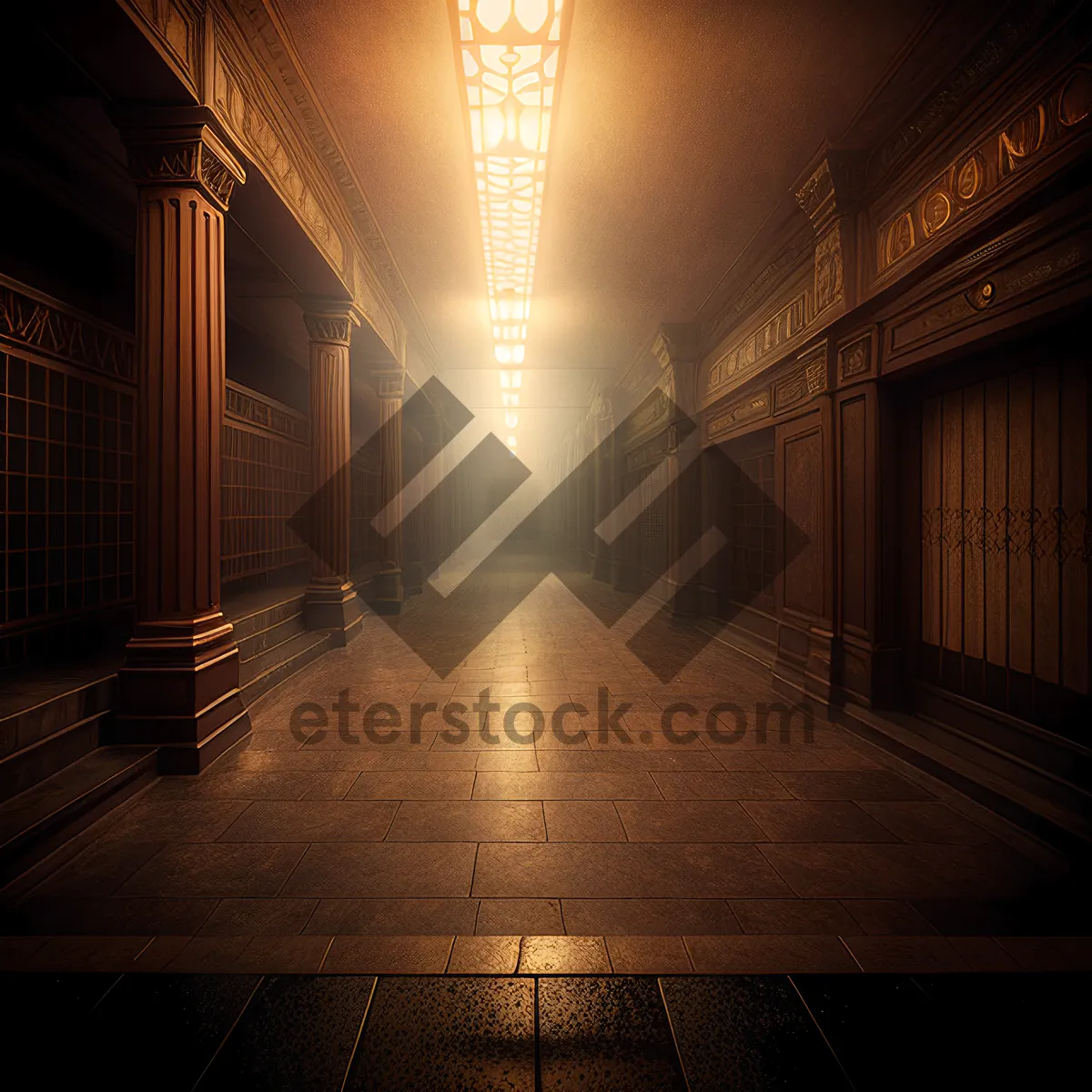 Picture of City Underground: Historic Prison Passage with Light