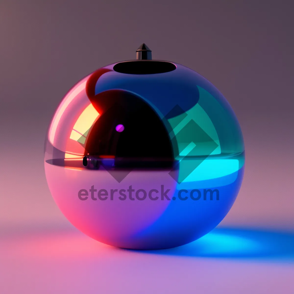 Picture of Glossy Glass Button Icon - Light Sphere