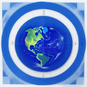 Global Design Icon - Graphic Symbol Button Round