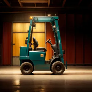 Heavy-duty Forklift in Industrial Construction Work