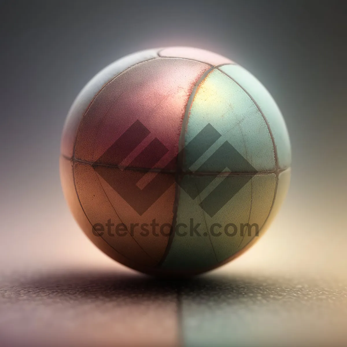 Picture of Round Soccer Ball on Black Background