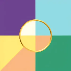 Artistic Circle Icon: Visual Design Symbol