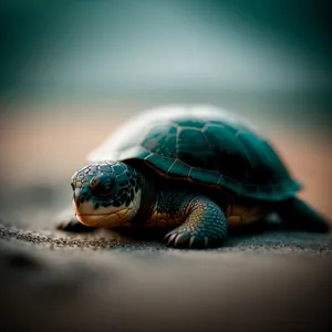 Adorable Mud Turtle - Slow-moving Creature with a Hard Shell