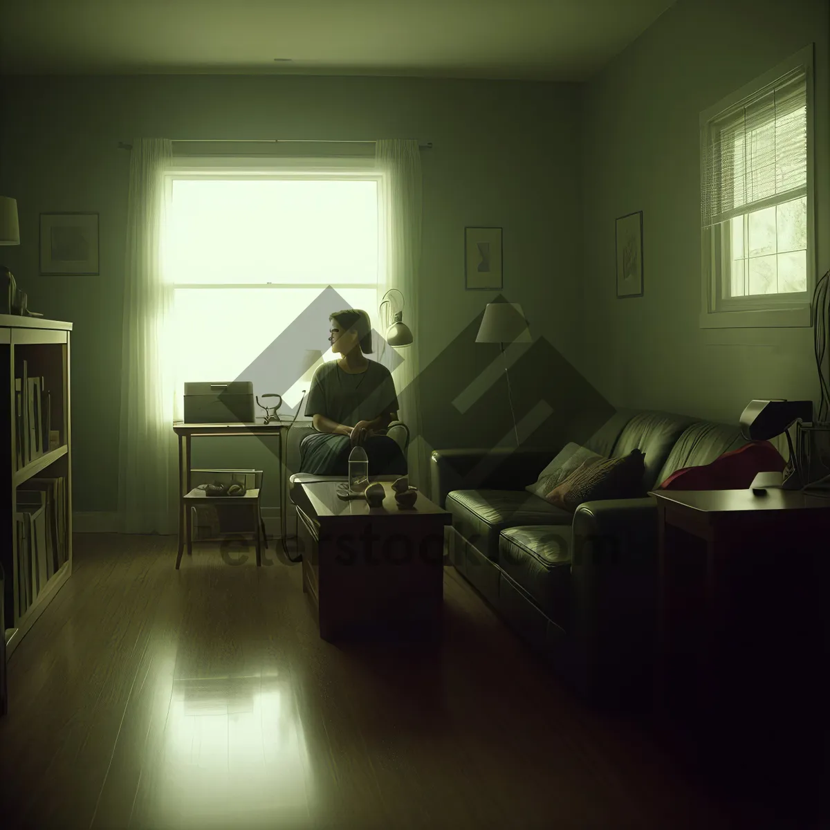 Picture of Modern Minimalist Room with Stylish Furniture