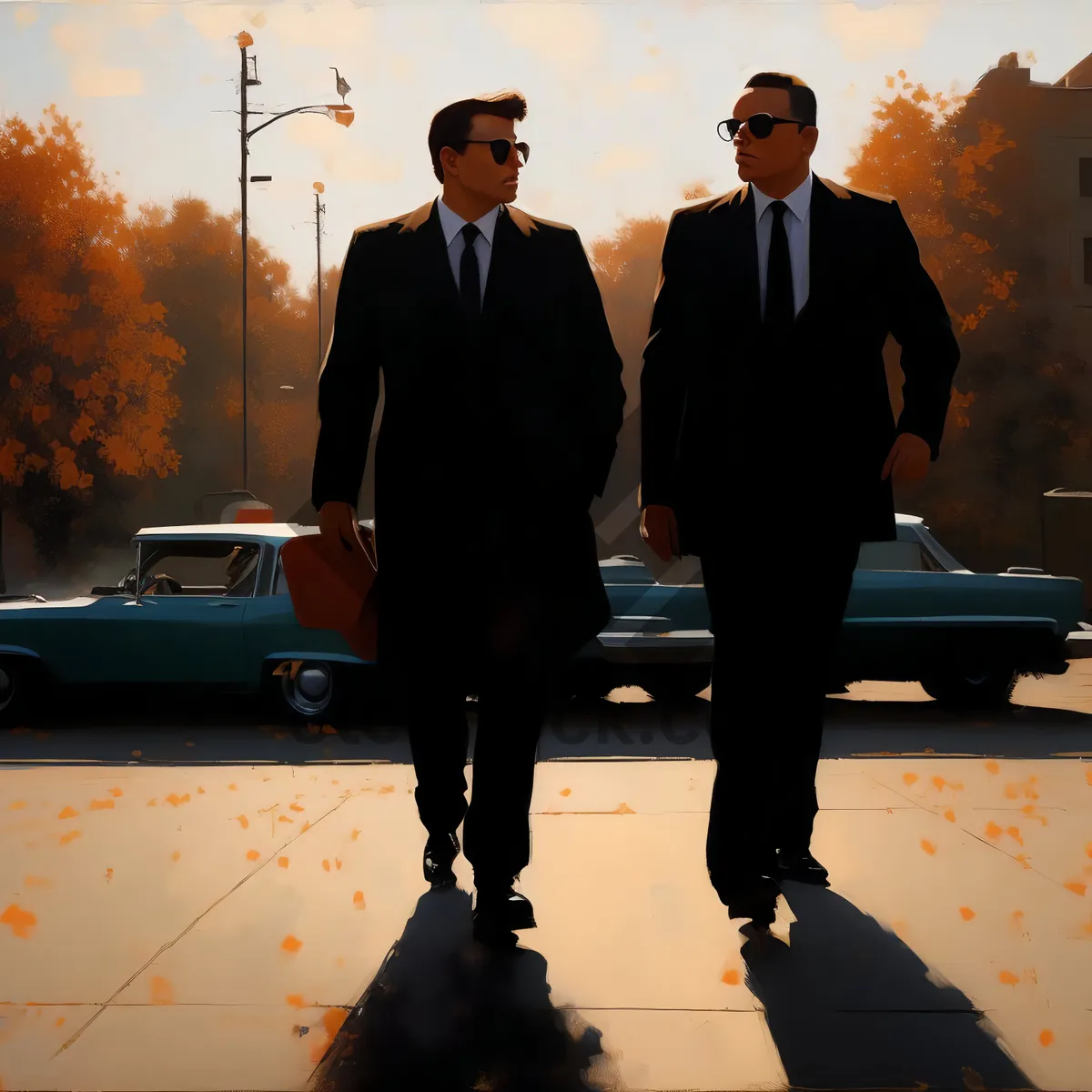 Picture of Happy professional team meeting in office with cute pooch