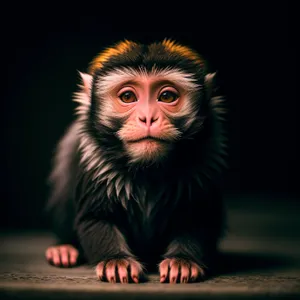 Wild Primate Portrait: Adorable Ape in the Jungle