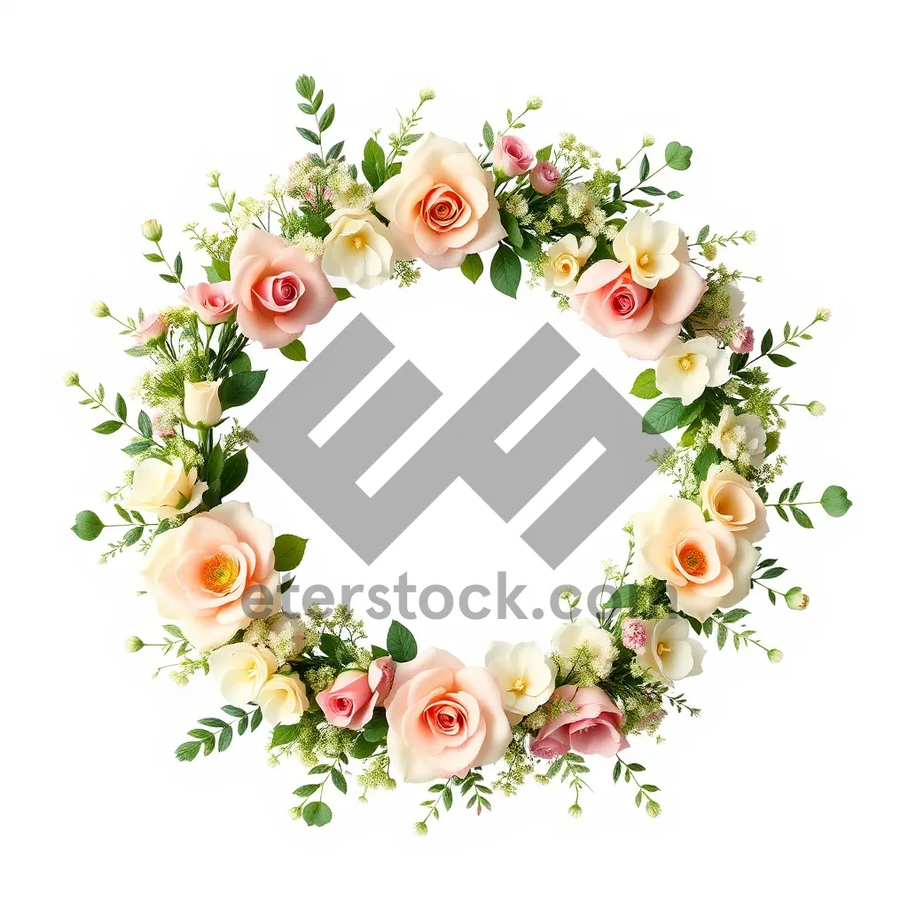 Picture of Floral Silhouette Graphic Design Element