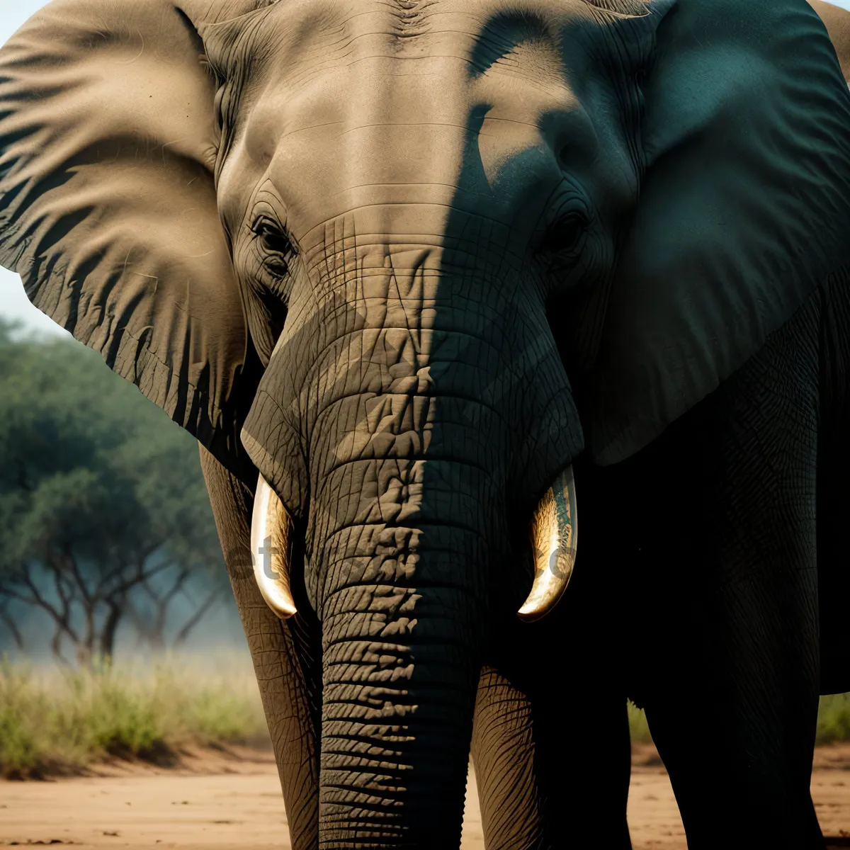 Picture of Majestic Tusker in South African Wild Park