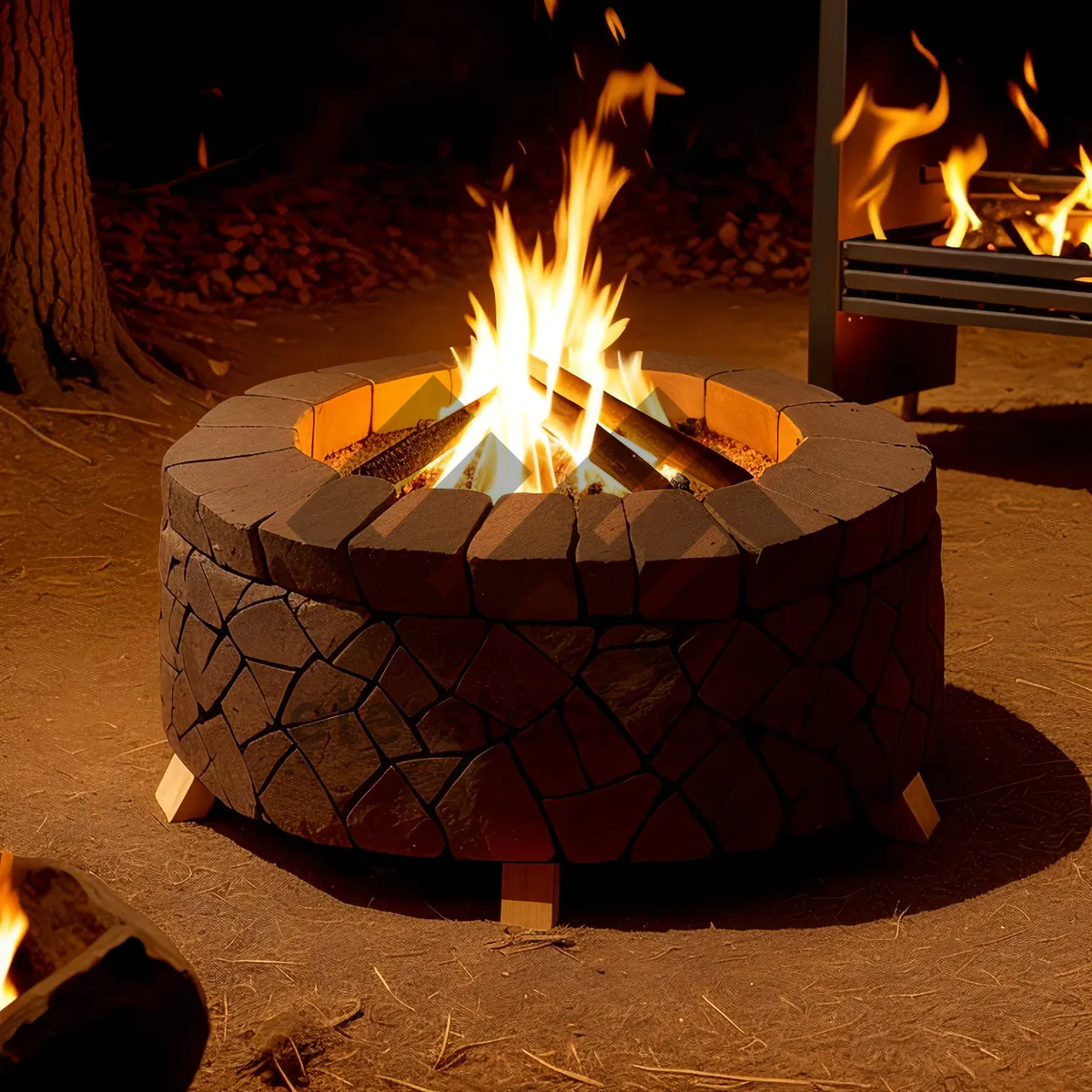 Picture of Orange Ottoman Candle: Warm Glow for Festive Ambiance