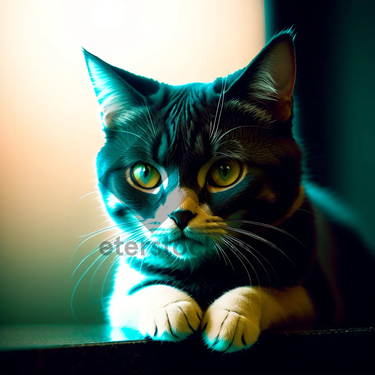 Picture of Curious Kitty with Adorable Whiskers