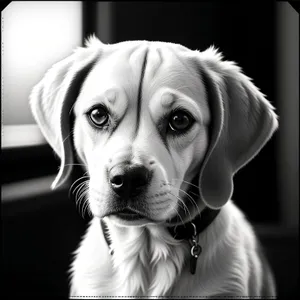 Adorable Retriever Puppy with Leash