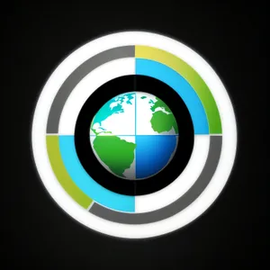 Shiny glossy web buttons with round 3D reflection