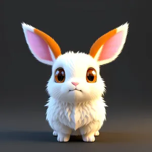 Cute Bunny with Floppy Ears