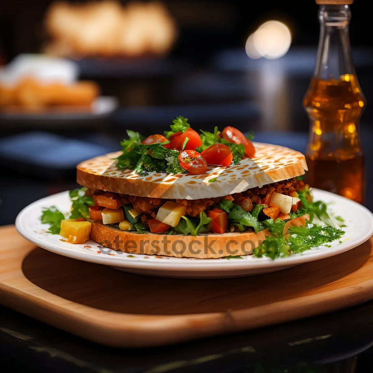 Picture of Healthy and Delicious Gourmet Salad with Fresh Vegetables