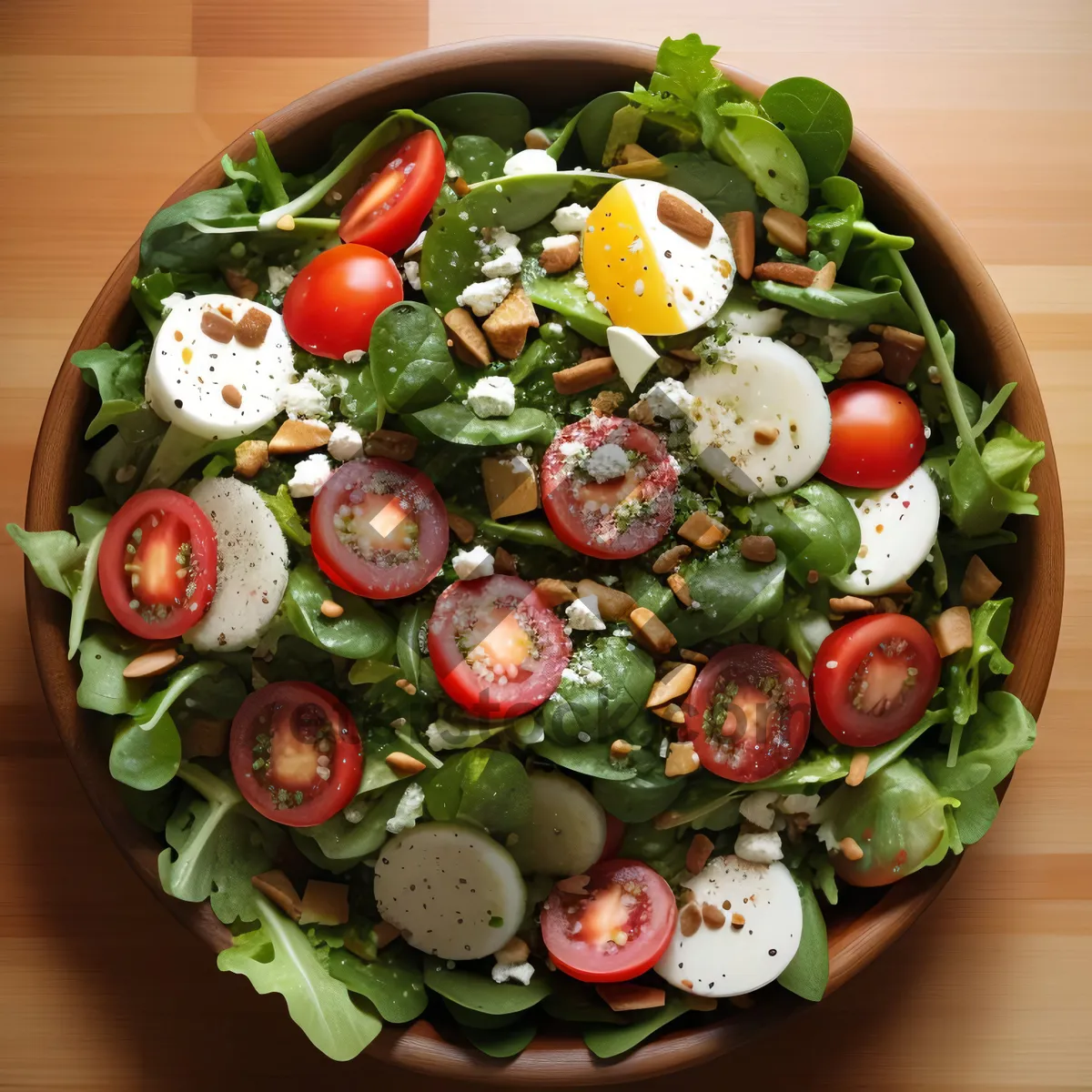 Picture of Gourmet Vegetarian Salad with Fresh Vegetables