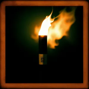 Fiery Glow: Torch Light Illuminating the Darkness