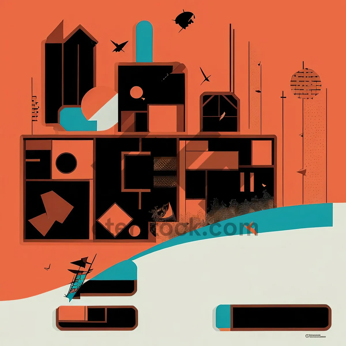 Picture of Business Icon Set: Creative Design Symbols for Facilities