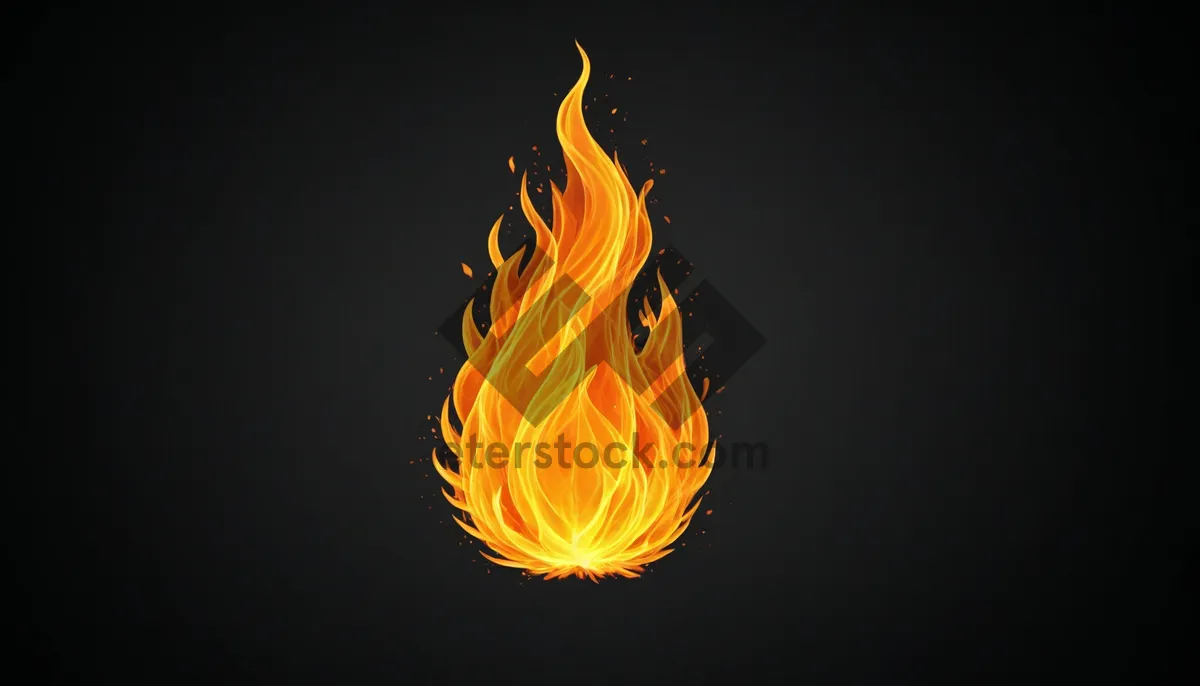 Picture of Fiery Blaze: Abstract Art and Design Wallpaper