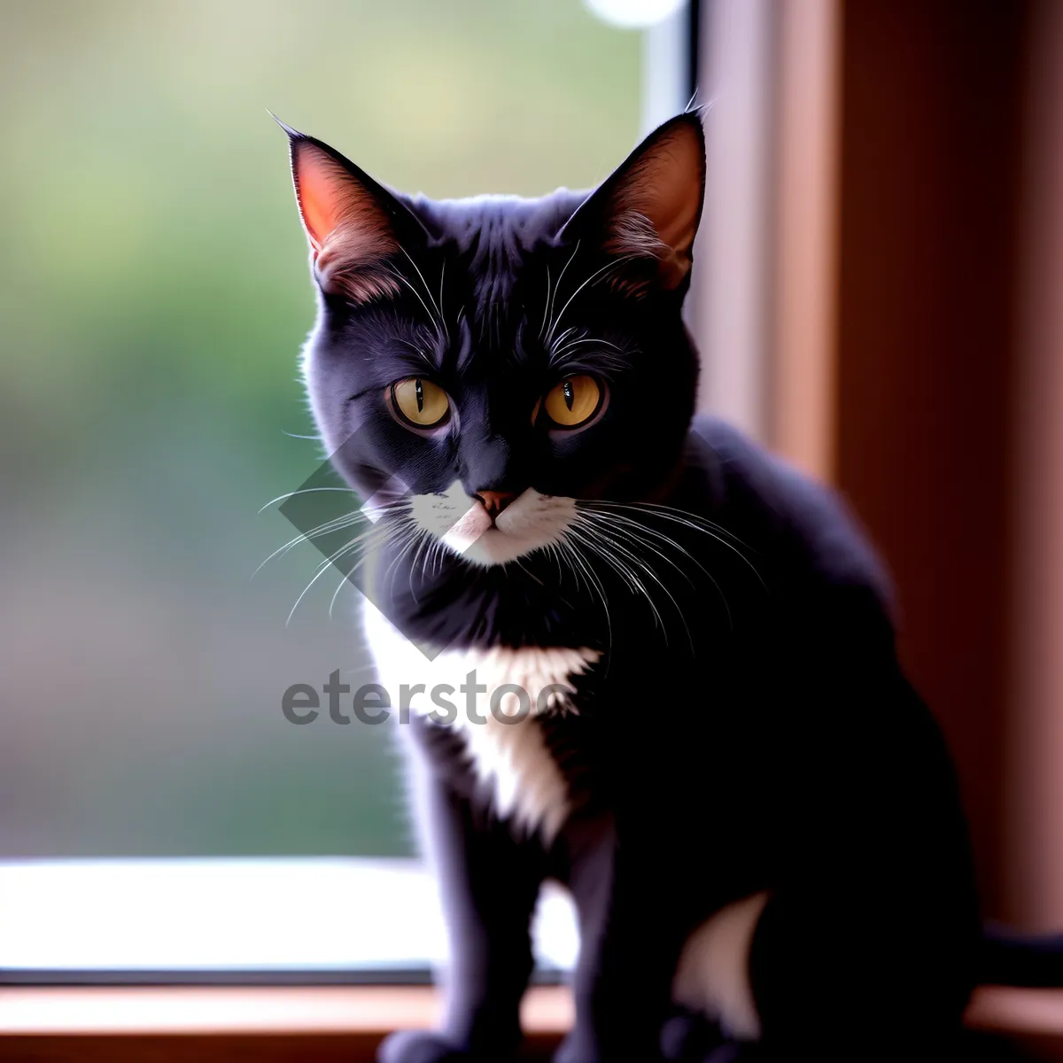 Picture of Playful Fluffy Gray Tabby Kitty with Curious Eyes