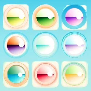 Web Buttons: Shiny Round Glass Icons