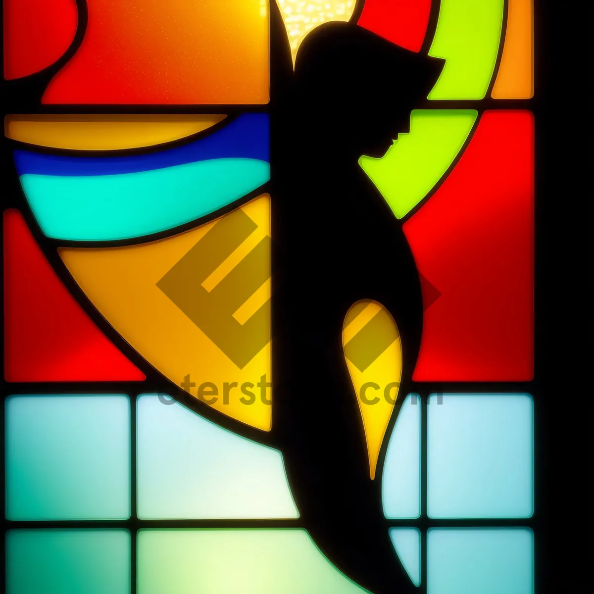 Picture of Vibrant Silhouette - Bright Symbol of Art and Design